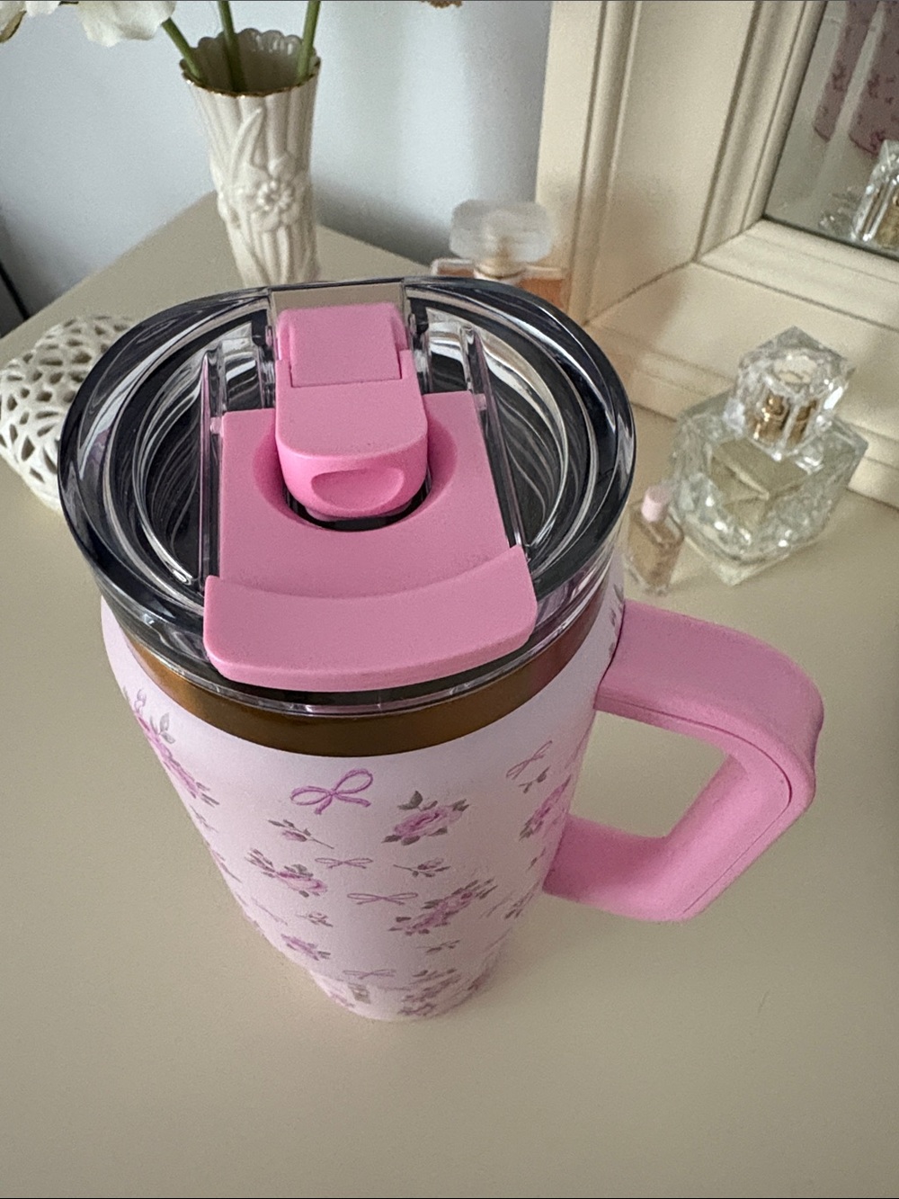Thyme & Table 32oz Luna Roses Tumbler - Picture 2 of 3